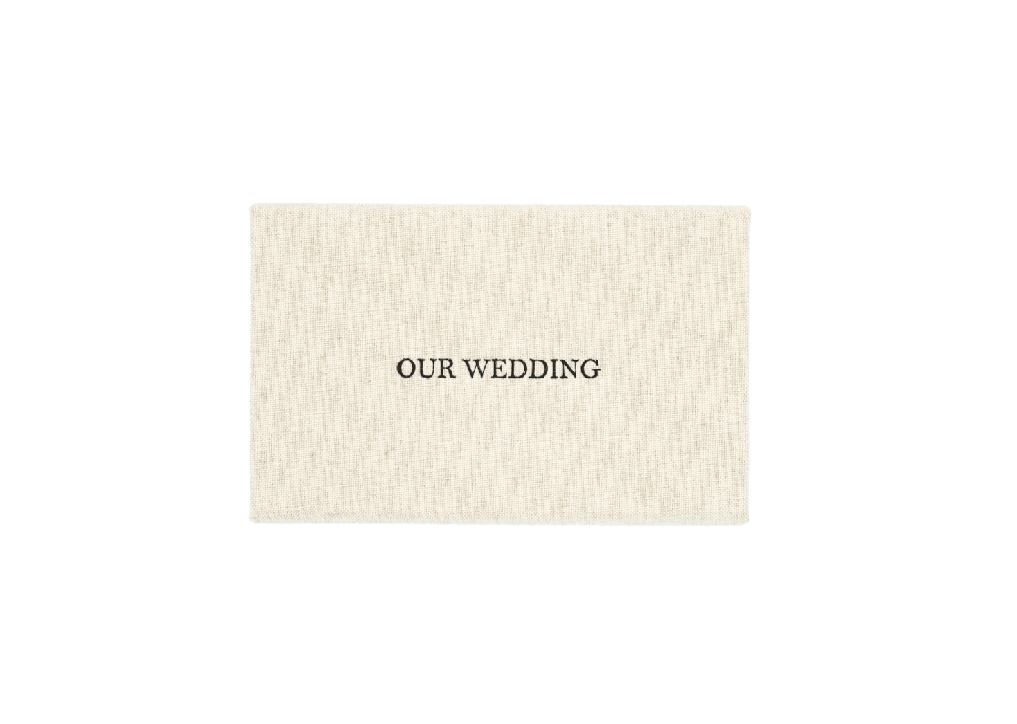 Black &quot;Our Wedding&quot; Linen box + USB