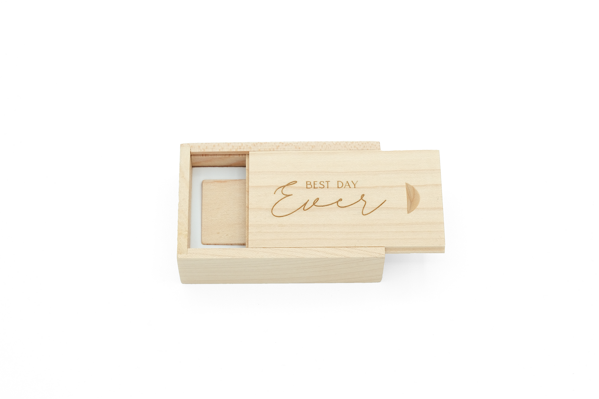 "Best Day Ever" Maple Box + USB