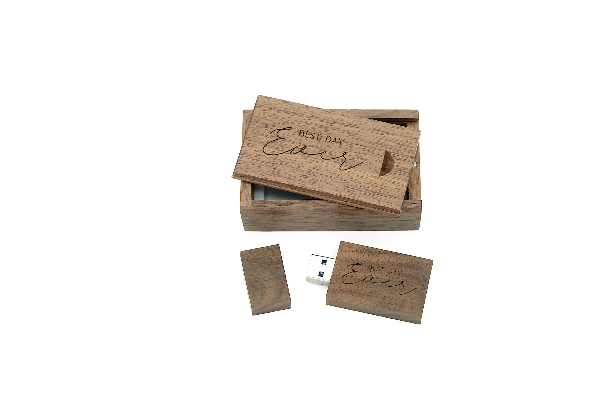 "Best Day Ever" Walnut Box + USB