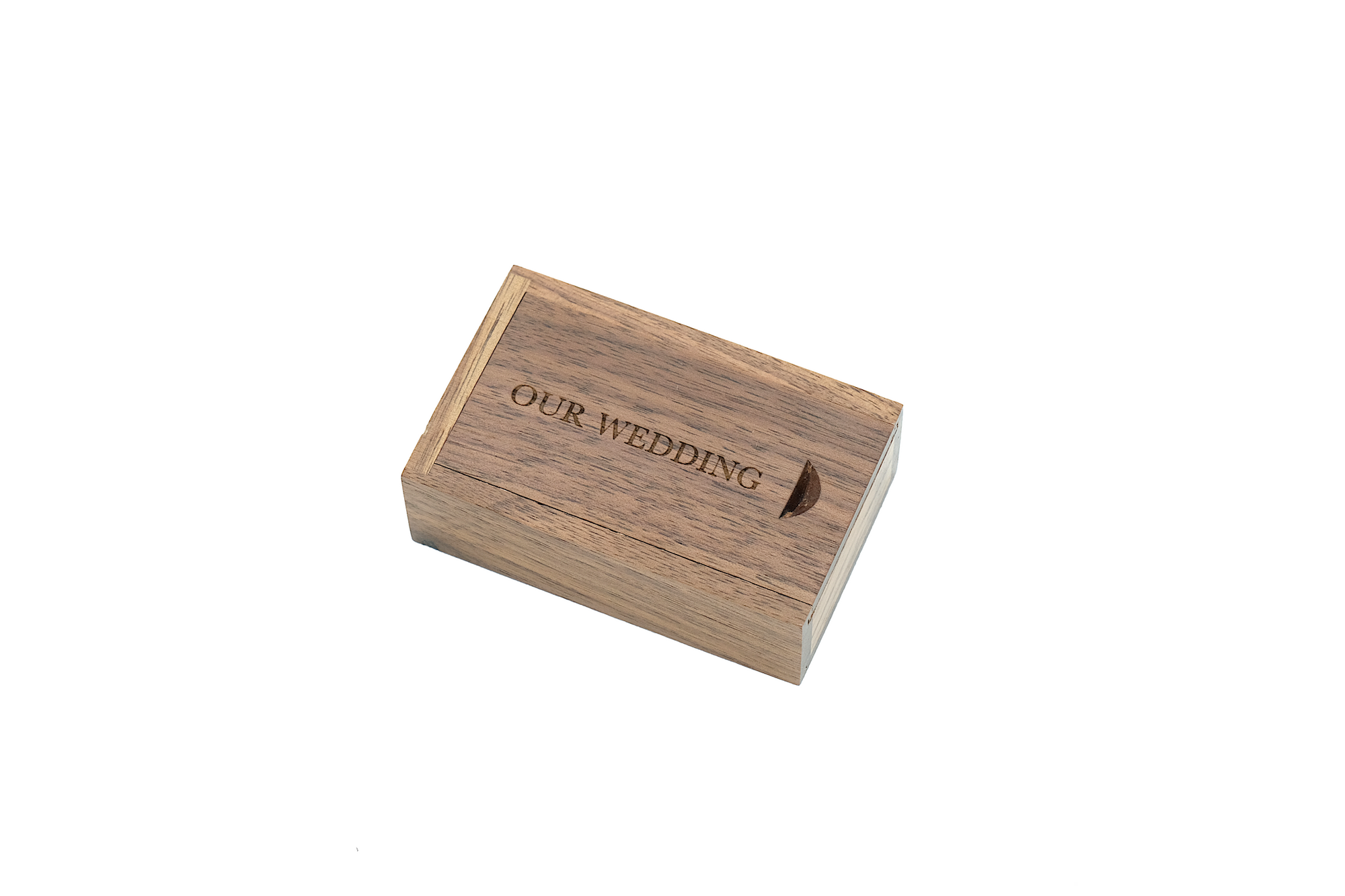 "Our Wedding" Walnut Box + USB