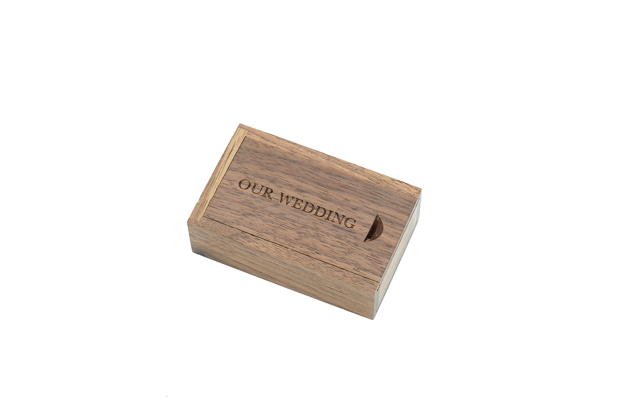 &quot;Our Wedding&quot; Walnut Box + USB