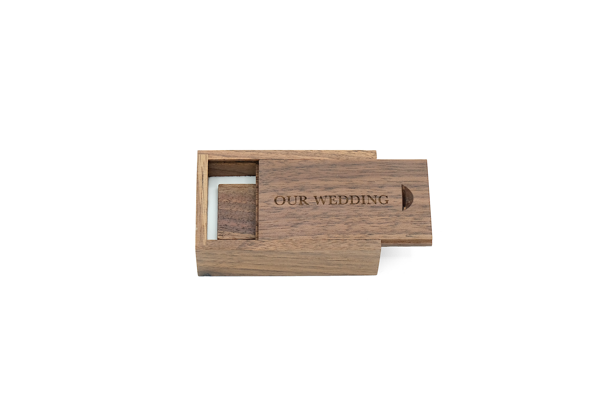 "Our Wedding" Walnut Box + USB