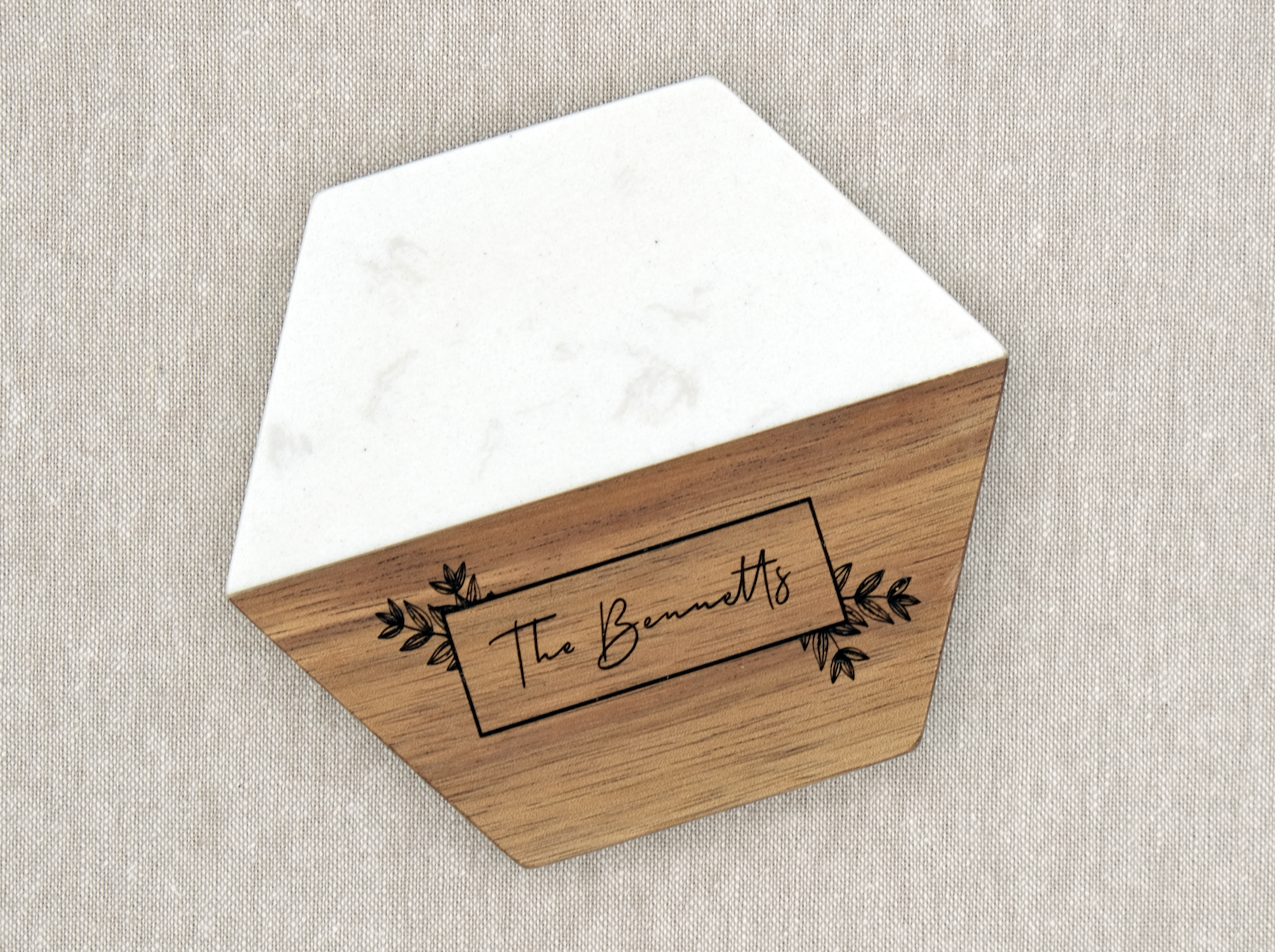 Walnut Marble Wood Coasters