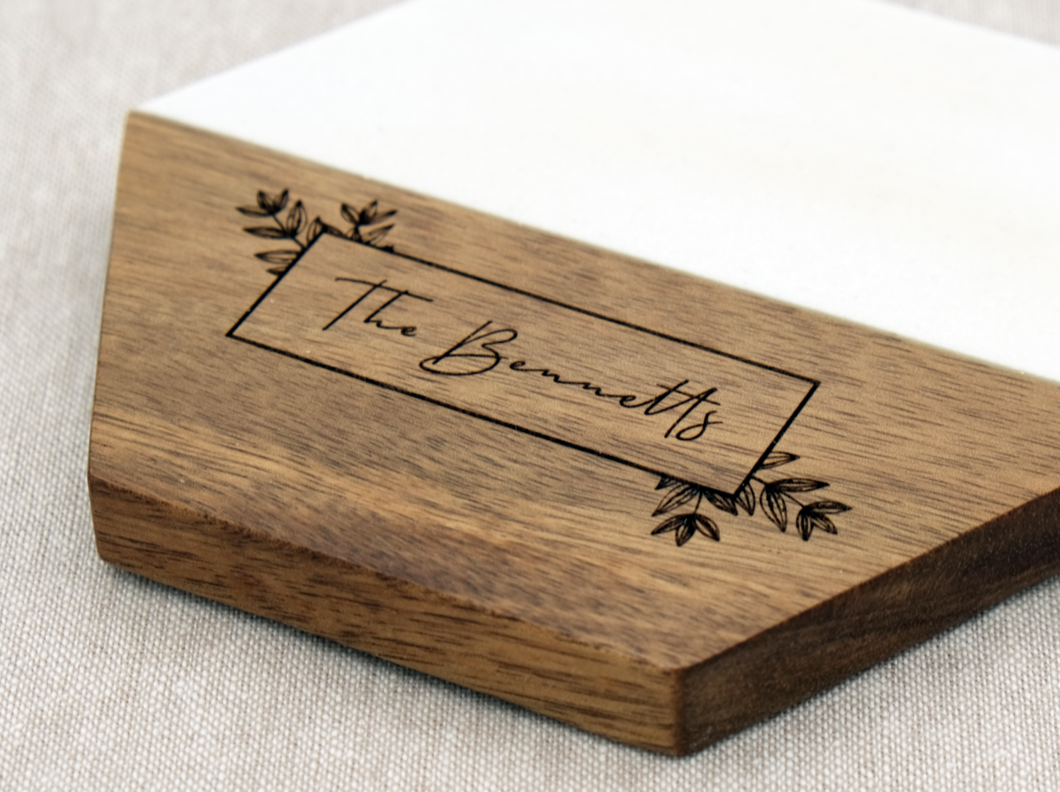 Walnut Marble Wood Coasters