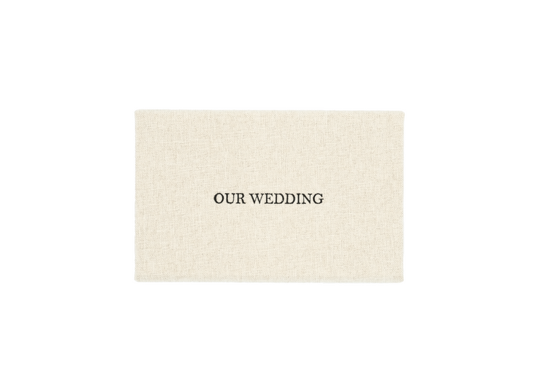 Black "Our Wedding" Linen box + USB