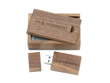 Bulk "Our Wedding"  Walnut Box + USB