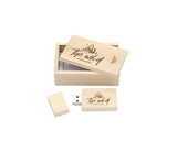 Custom Maple Engraved Box + USB